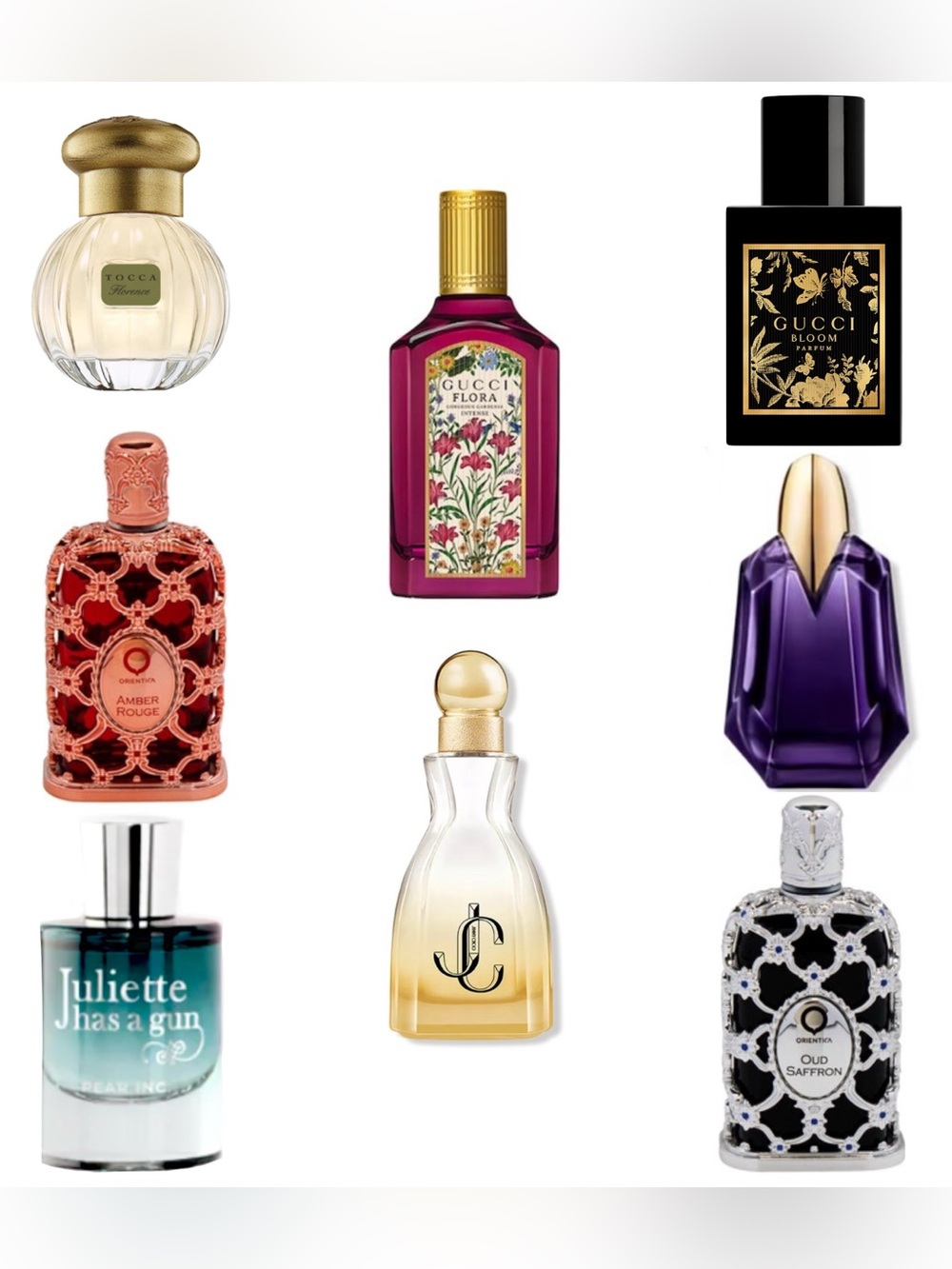 (8) Designer Women’s Mini Perfume Bottle Assortment, NEW